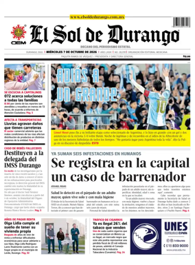Cover of El Sol de Durango