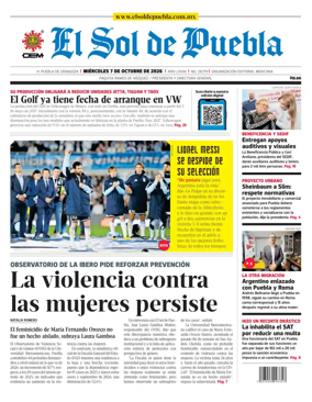 Cover of El Sol de Puebla