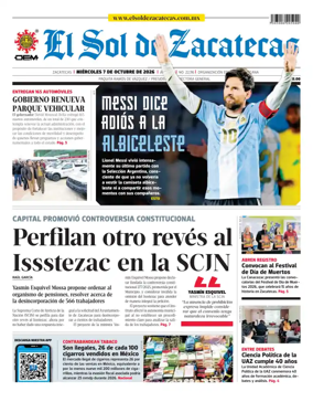 Cover of El Sol de Zacatecas