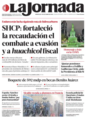 Cover of La Jornada