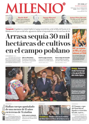 Cover of Milenio Puebla