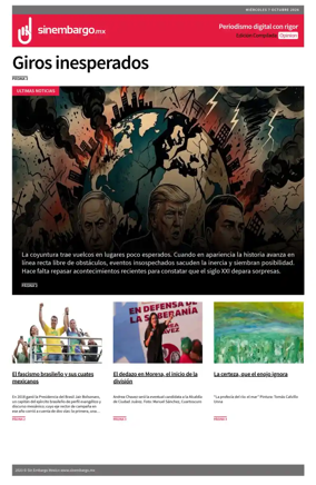 Cover of Sin Embargo Opinion