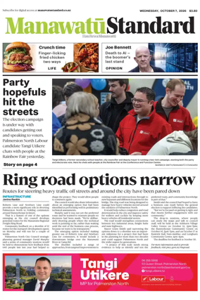 Cover of Manawatu Standard
