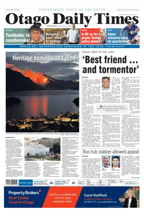 Cover of Otago Daily Times