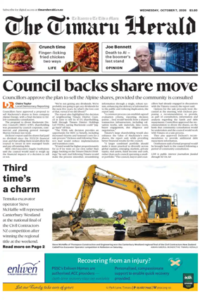 Cover of The Timaru Herald