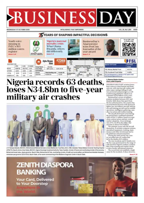 Cover of Business Day (Nigeria)