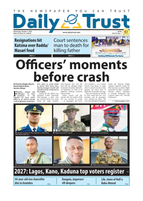 Cover of Daily Trust