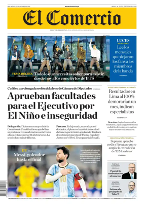 Cover of Diario El Comercio