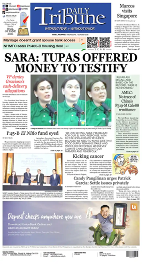 Cover of Daily Tribune (Philippines)