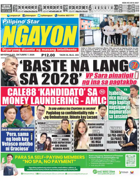 Cover of Pilipino Star Ngayon