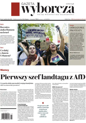 Cover of Gazeta Wyborcza