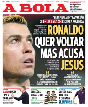 Cover of A BOLA (Portuguese)
