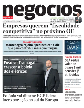 Cover of Jornal de Negocios