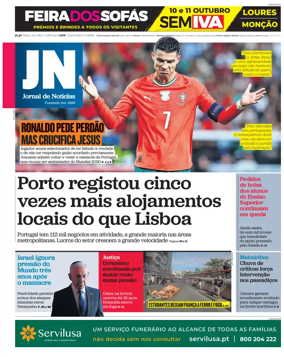 Cover of Jornal de Noticias