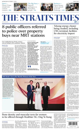 Cover of The Straits Times