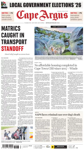 Cover of Cape Argus