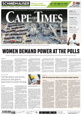 Cover of Cape Times