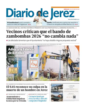 Cover of Diario de Jerez