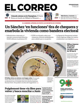 Cover of El Correo (Duranguesado)