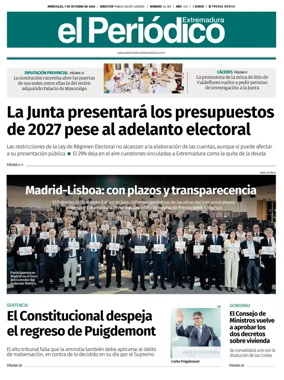 Cover of El Periodico Extremadura