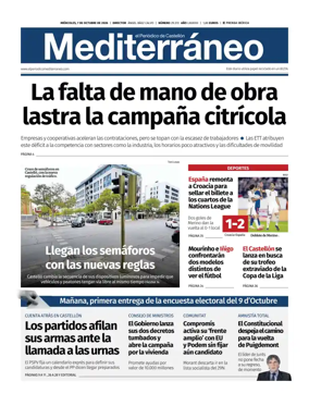 Cover of El Periodico Mediterraneo