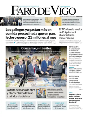 Cover of Faro de Vigo