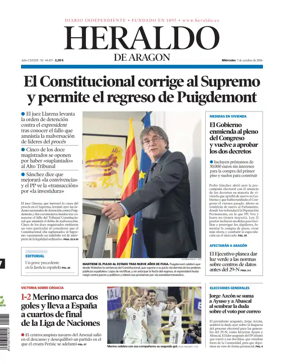 Cover of Heraldo de Aragon
