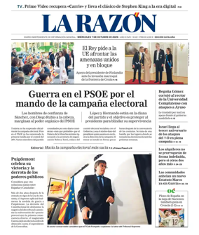 Cover of La Razon (Cataluna)