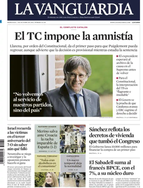 Cover of La Vanguardia (1st Edition)
