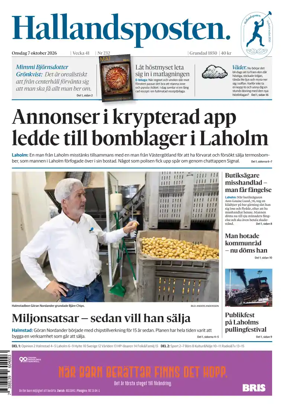 Cover of Hallandsposten
