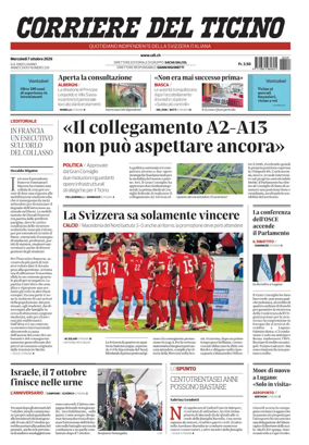Cover of Corriere del Ticino