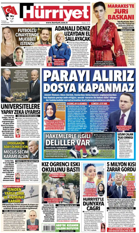 Cover of Hurriyet