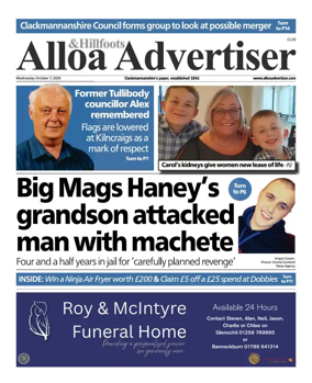 Cover of Alloa Advertiser