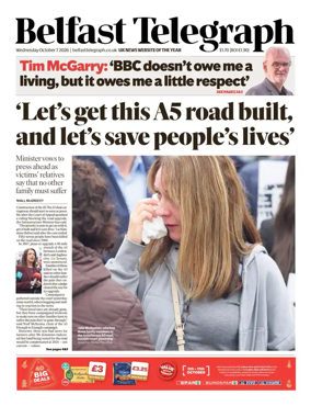 Cover of Belfast Telegraph