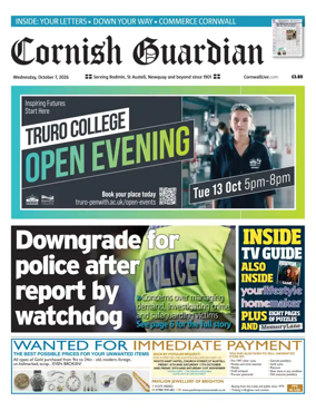 Cover of Cornish Guardian (Newquay & the North Coast)