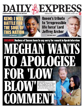Cover of Daily Express