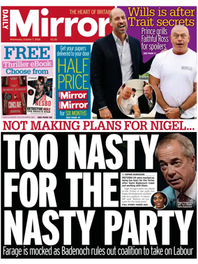 Cover of Daily Mirror