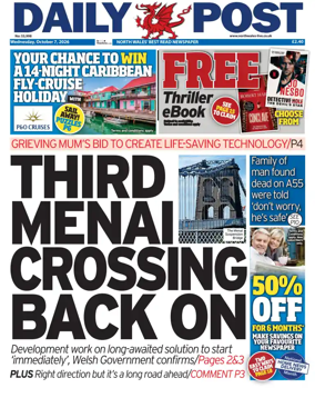 Cover of Daily Post (North Wales)