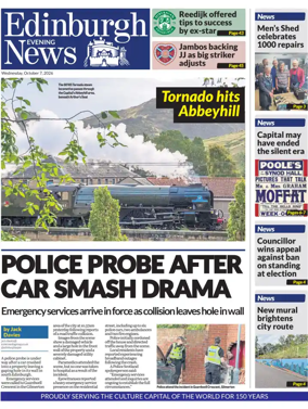 Cover of Edinburgh Evening News