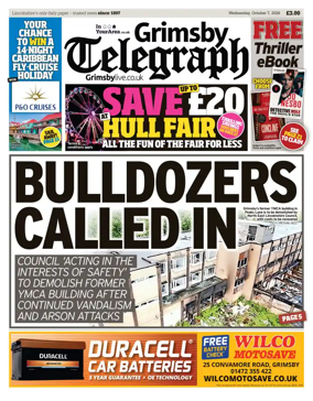 Cover of Grimsby Telegraph