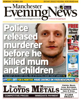 Cover of Manchester Evening News