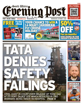 Cover of South Wales Evening Post