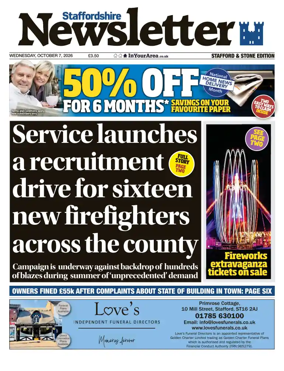 Cover of Staffordshire Newsletter