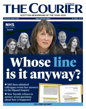 Cover of The Courier & Advertiser (Angus and Dundee)