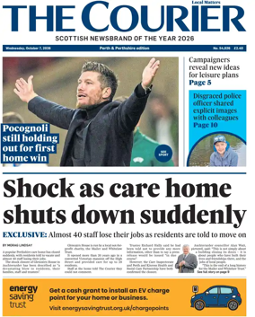 Cover of The Courier & Advertiser (Perth and Perthshire Edition)