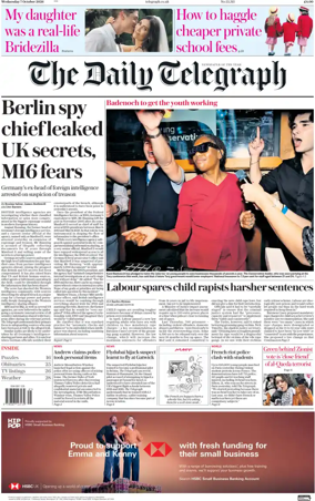 Cover of The Daily Telegraph