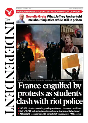 Cover of The Independent