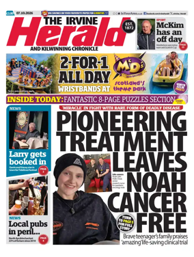 Cover of The Irvine Herald and Kilwinning Chronicle