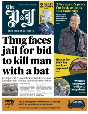 Cover of The Press and Journal (Inverness Highlands and Islands)