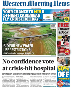 Cover of Western Morning News